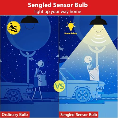 Sengled Motion Sensor LED Light Bulbs 8.8w (60w Equivalent) 800 Lumens for Porch, Garage, Hallway...