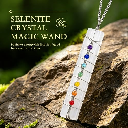 Selenite Sticks 3.15", Selenite Crystal Wands, White Healing Stone, Great for Wicca, Reiki, Healing, Metaphysical, Chakra, Positive Energy, Meditation, Good Luck and Protection Decoration or Gift