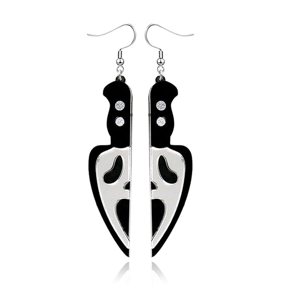 Spooky Ghost Pumpkin Earrings Funny Acrylic Candy Corn Earring Cute Orange Pumpkin Spooky Ghost Skull Cat Spider Butterfly Dangle Earrings for Women Halloween Costume Decorations Accessories