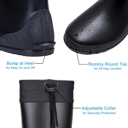 Women's Packable Lightweight Tall Rain Boots