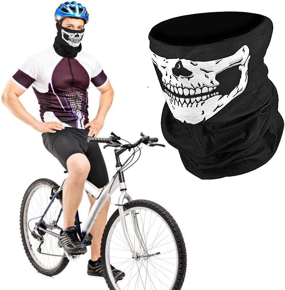 ZKSM 3Pcs Breathable Face Masks Skull Mask Seamless Balaclava Mask Headwear Scarf