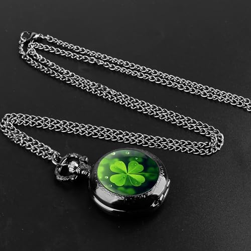 Vintage Pocket Watch for Women Men Graphic Animal Design Quartz Pocket