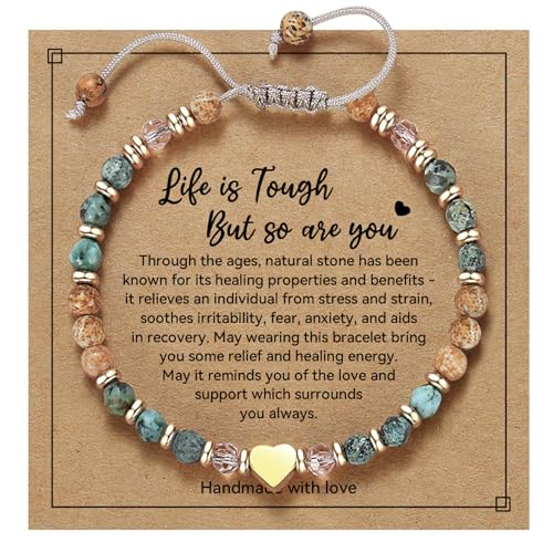 yupoxiu Natural Stone Bracelets - Inspirational Birthday Gifts for Women