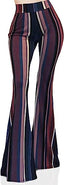 Women's Usa Lightweight Boho Comfy Stretchy Bell Bottom