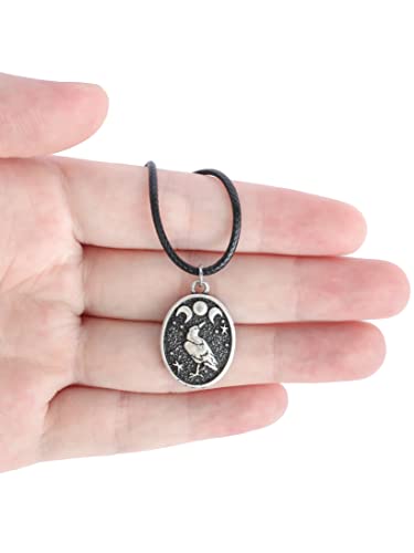 Triple Moon Goddess Necklace - Lunar Phase Jewelry Secondary image