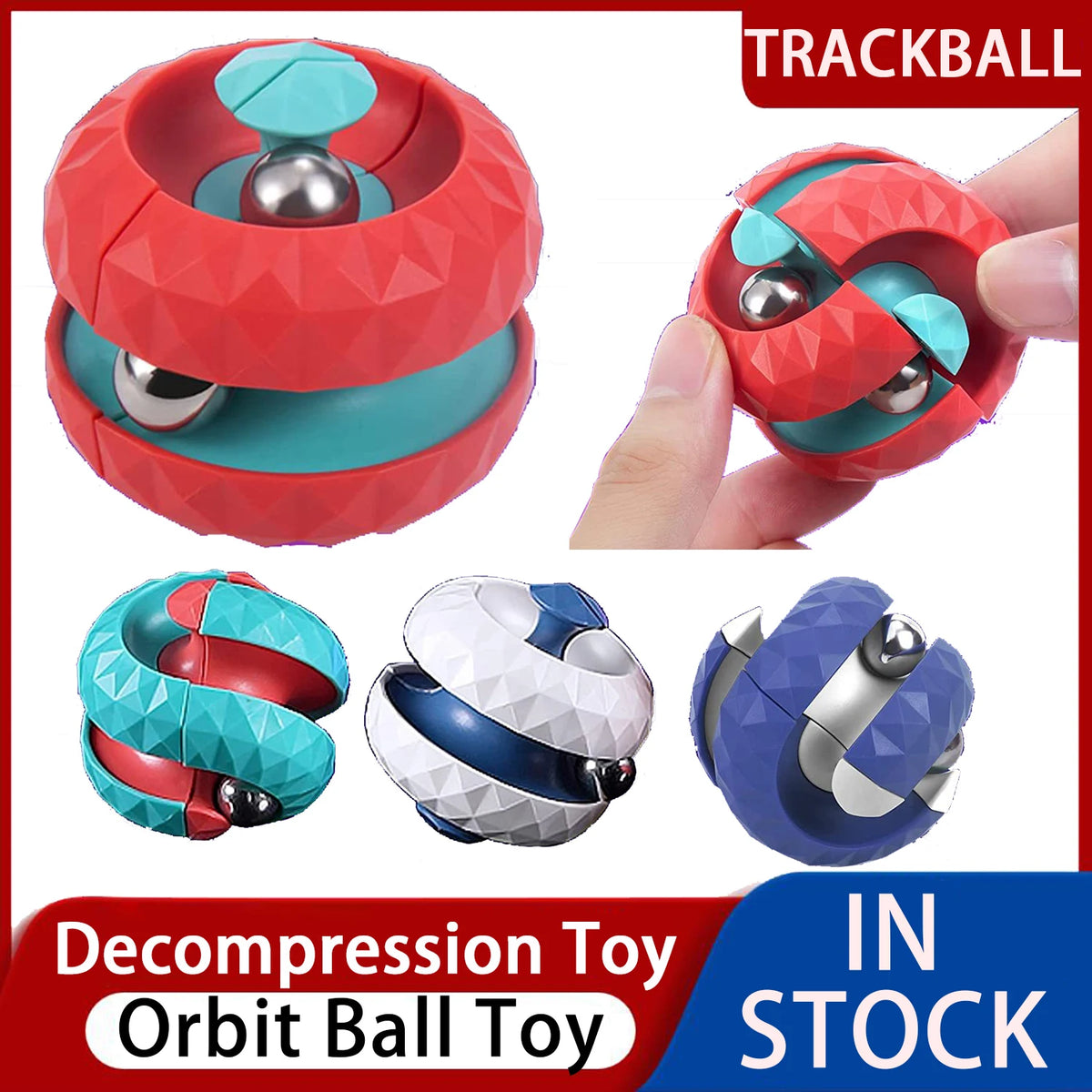 Orbit Ball Infinite Flip Sensory Fidget Cube Main image