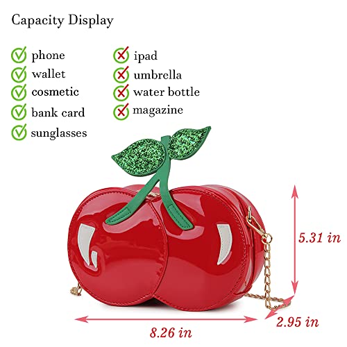 Fun Shape Purse — Novelty Fruit Chain Crossbody