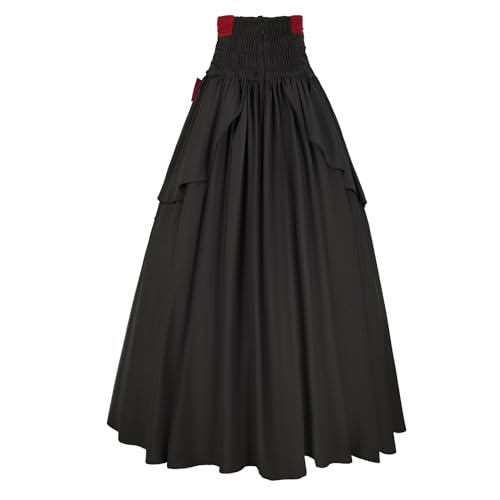 Women's Victorian Skirt Renaissance High Waist Maxi Skirt