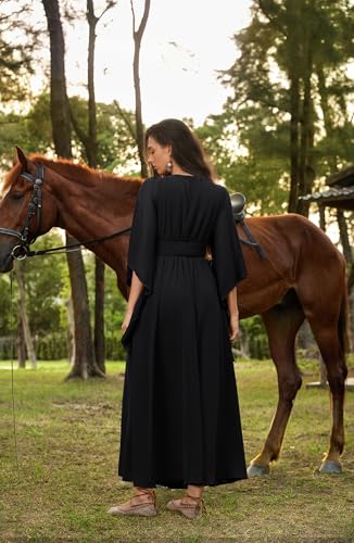 Scarlet Darkness Renaissance Costume Women Pirate Medieval Maxi Dress