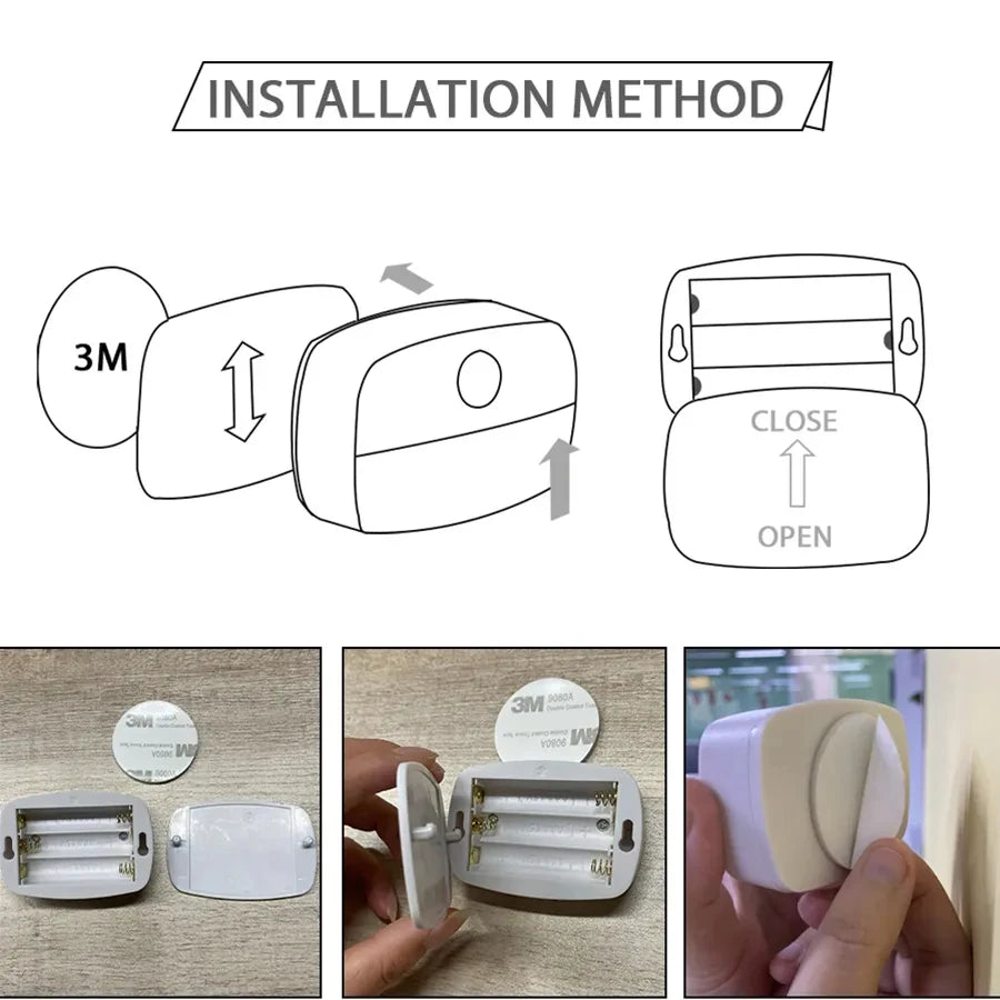 Auto On/off LED Smart Night Lamp Under Cabinet LED Light for Night Cupboard Closet Stairs