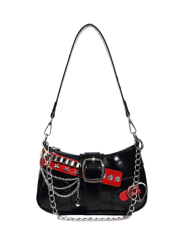 Women's Y2K Star Embroidery Shoulder Bag