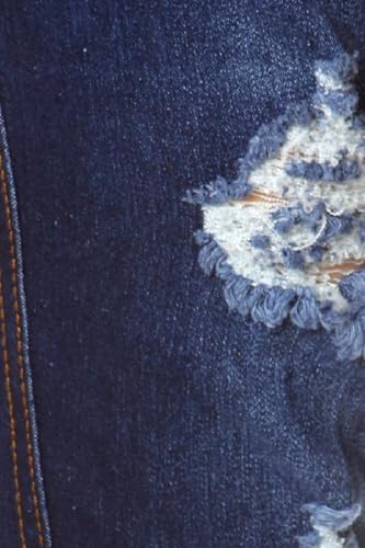 Women’s Stretch Denim Pull On Jeans With Pockets – Ripped