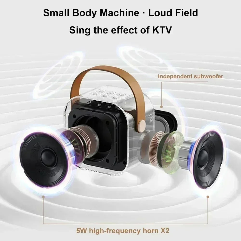 Mini Karaoke Bluetooth Speaker with Microphone