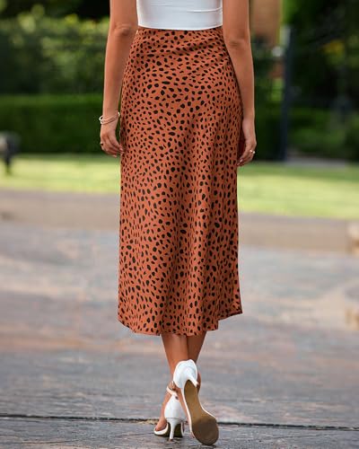 BTFBM Satin Skirts for Women Trendy 2026 Summer Fall