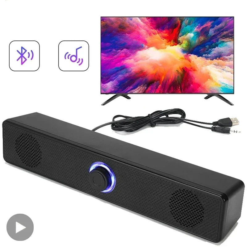 Portable Bluetooth Soundbar for PC, TV & Desktop