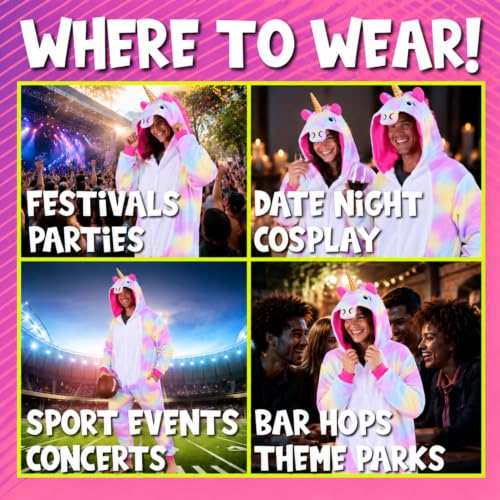 Funziez! Slim Adult Onesie - Food and Animal Costume - One Piece Cosplay Suit for Adults, Women and Men