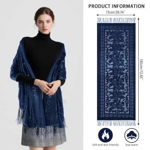 Lace Shawl Velvet Scarfs Shawls and Wraps for Evening Dresses Wedding Shawl Wraps for Dress Accessories Winter