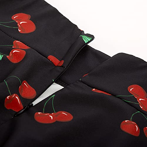 Belle Poque Women High Waisted A Line Skirt with Pockets