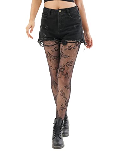 High Waist Fishnet Suspender Stockings