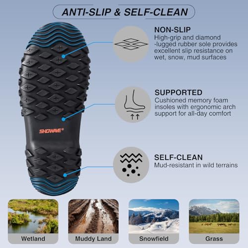 Women’s Boots Rubber Rain Boots For Women Waterproof Mud Boot