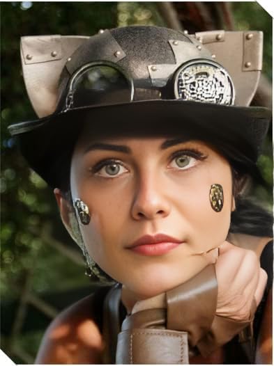 Steampunk Top Hat with Attached Goggles – Unisex Secondary image