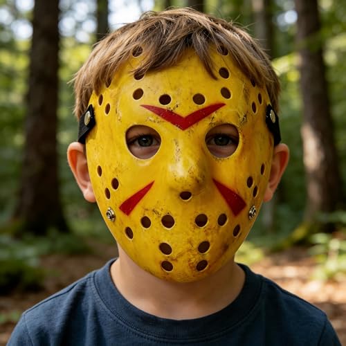 CASA CLAUSI Halloween Horror Hockey Mask Cosplay Costume Prop Adult