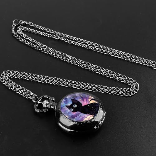 Vintage Pocket Watch for Women Men Graphic Design Quartz Pocket Watche