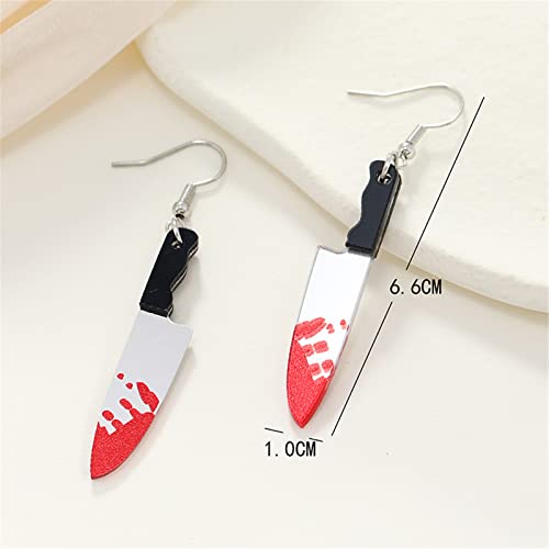 coadipress Punk Fire Element Circle Earrings for Women Flame Acrylic Geometric Round Black Flame Earrings Funny Creative Gothic Vintage Cosplay Halloween Exaggerated Drop Dangle Earrings