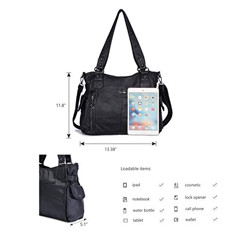Top-Handle PU Hobo Tote — Roomy Casual Shoulder Satchel