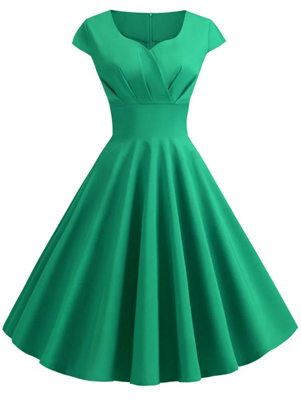 Vintage Swing Dress - 1950s Rockabilly Pin-Up Style
