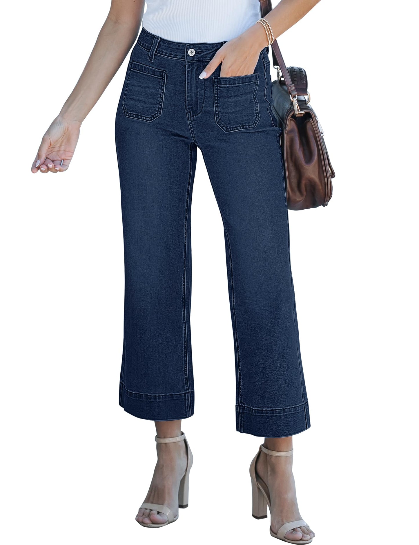 Luvamia Wide Leg Jeans For Women Trendy High Waisted Flare Jeans