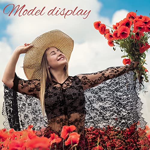 Mepase Boho Witch Lace Kimono Kaftan Dress Robe Beach Bikini Swimsuit
