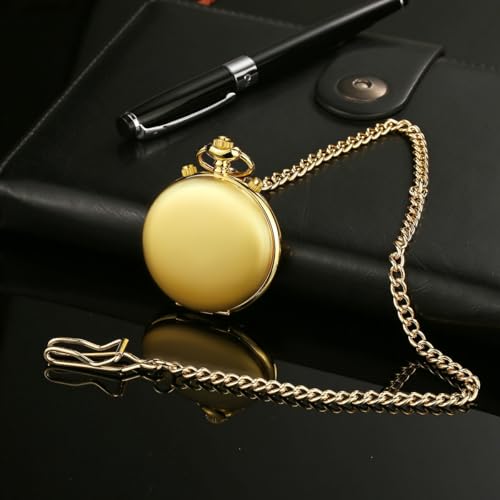Smooth Quartz Pocket Watches for Men Multifunctional Chronograph Class