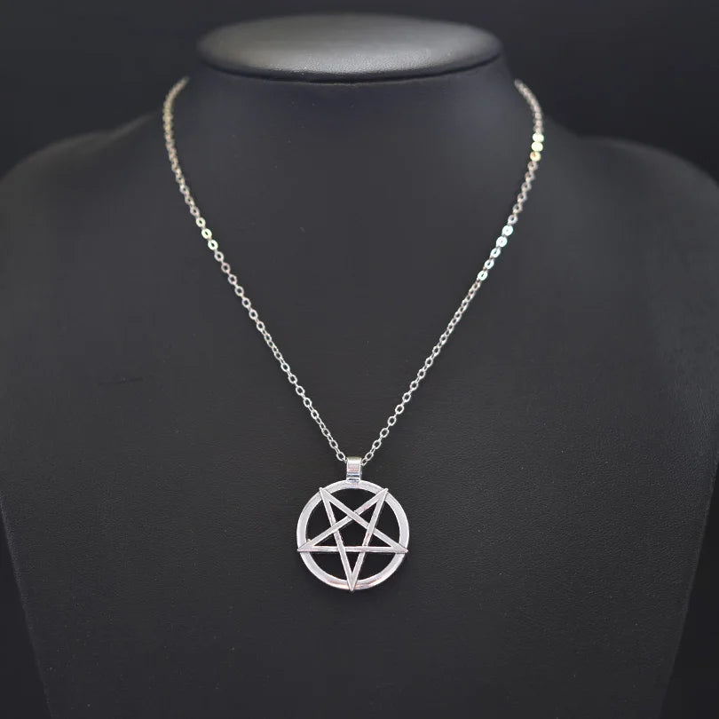 Pentagram Necklace - Wiccan Pendant Jewelry