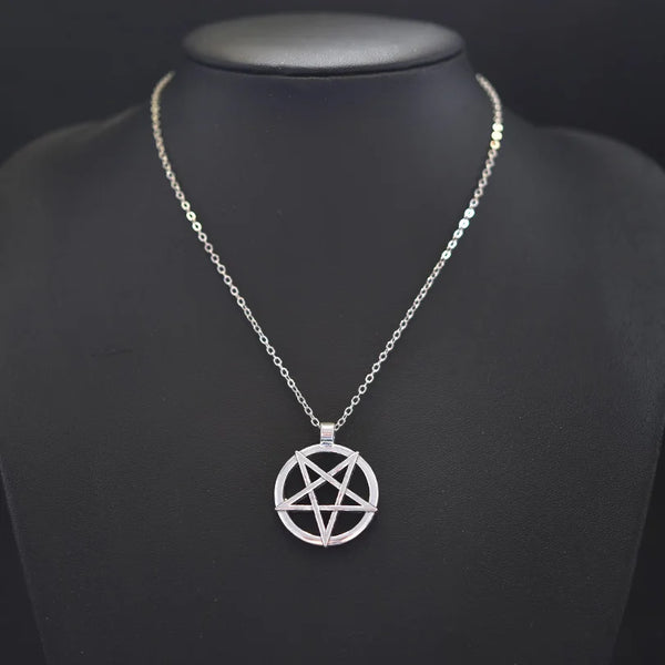 Pentagram Necklace - Wiccan Pendant Jewelry