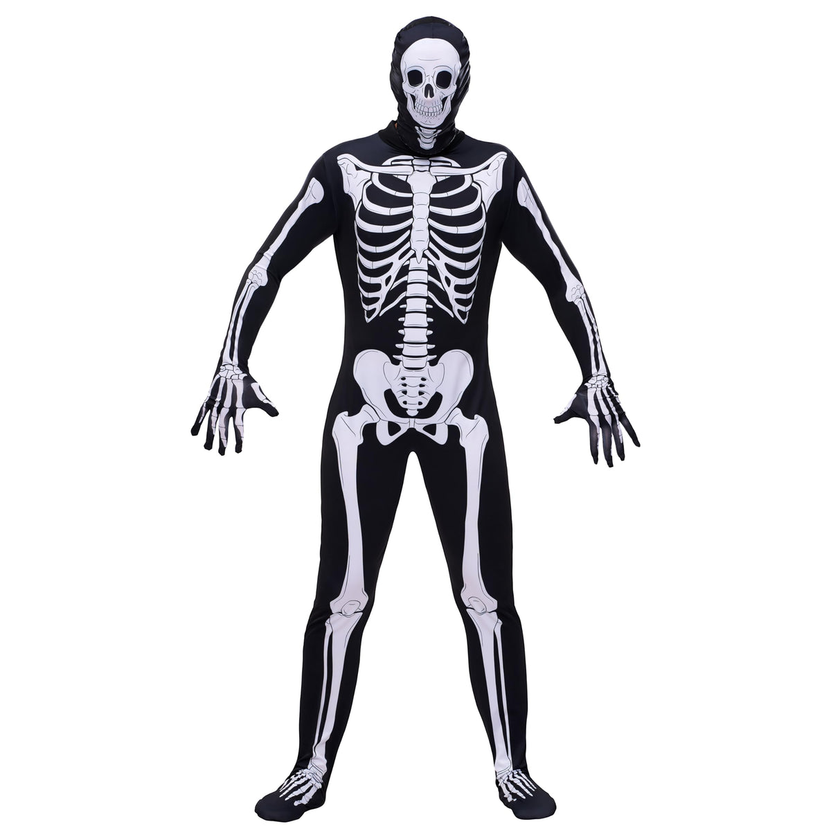 Spooktacular Creations Halloween Grow in the Dark Skeleton Costume Men