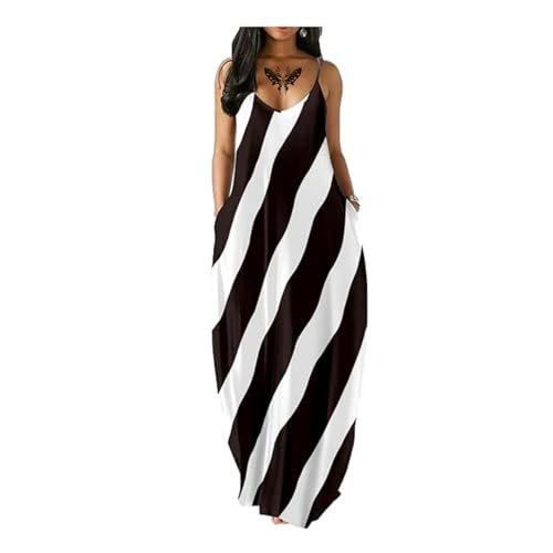 Women's Summer Maxi Long Dress Casual Boho Sleeveless Strap