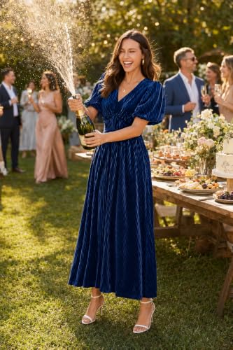 Velvet Maxi Dress Fall Wedding Guest Dress Cocktail Dress 2026