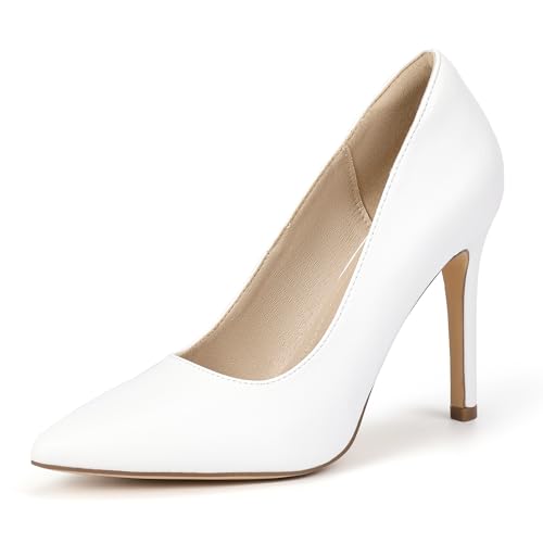 IDIFU Women High Heels Closed Pointed Toe Stiletto Pumps Shoes