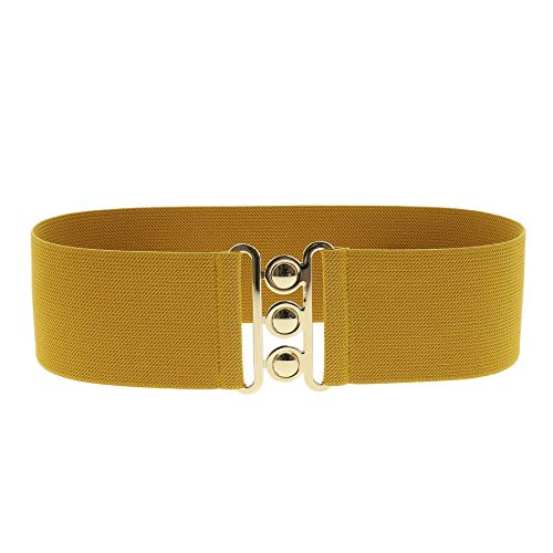 Wide Waist Elasticated Woman Belt Made In France, Gloria
