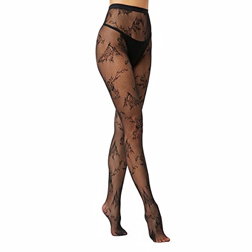 High Waist Fishnet Suspender Stockings