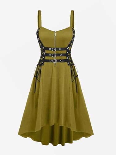 ROSE GAL Womens Plus Size Dresses Sleeveless Wrap Gothic Vintage 50S Spaghtti Strap Party Maxi Dress
