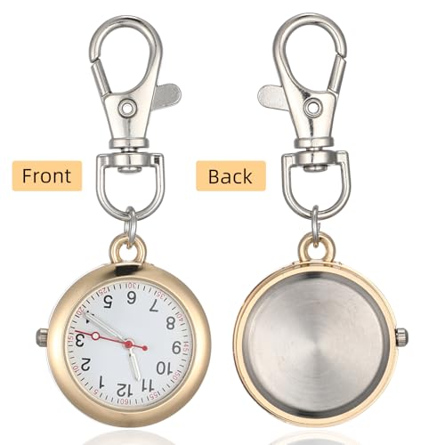 Balacoo Clip On Pocket Watch: Nurses Watches for Women, Portable Badge
