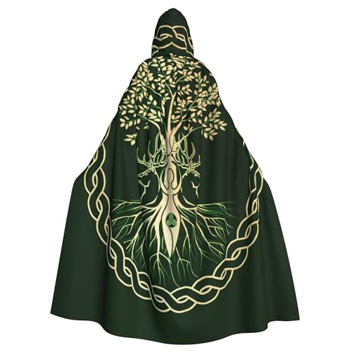 YETTA YANG Halloween Hooded Robe Cloak for Adult Men Women Christmas Hoodies Cape Cosplay Cosplay Costumes