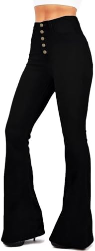 High Waisted Flare Jeans For Women Stretch Wide Leg Jeans