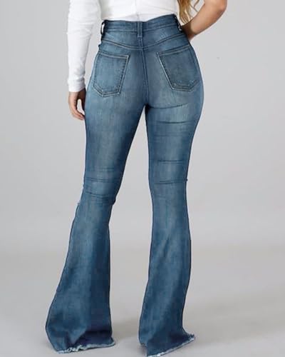 Vintage Bell Bottoms Flare Jeans For Women 90s High Waist Secondary image