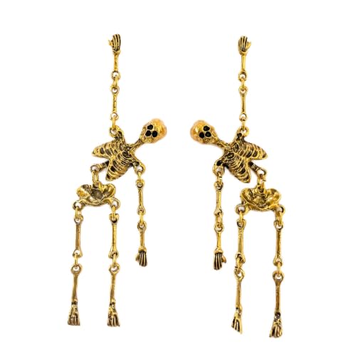 Halloween Skull Bat Dangle Drop Earrings for Women