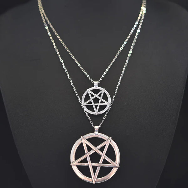 Pentagram Necklace - Wiccan Pendant Jewelry