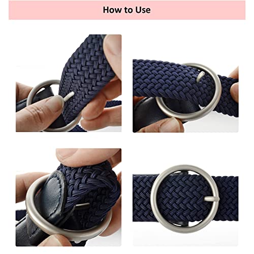 Womens Plus Size Belts 39 To 75inch Stretch Belt Black Elastic Belts