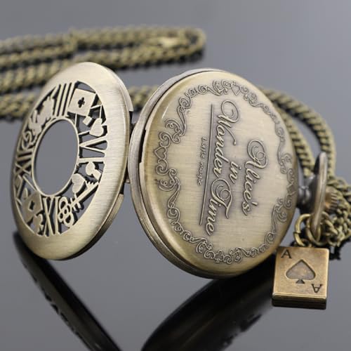 Nostalgia Movie-Theme Alloy Quartz Pocket Watch with Necklace Chain